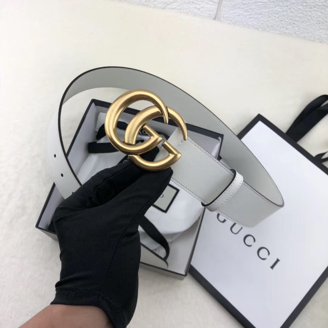 Off White Leather Belt