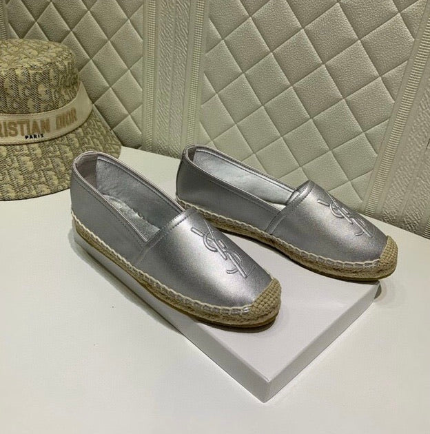Monogram Leather Espadrilles