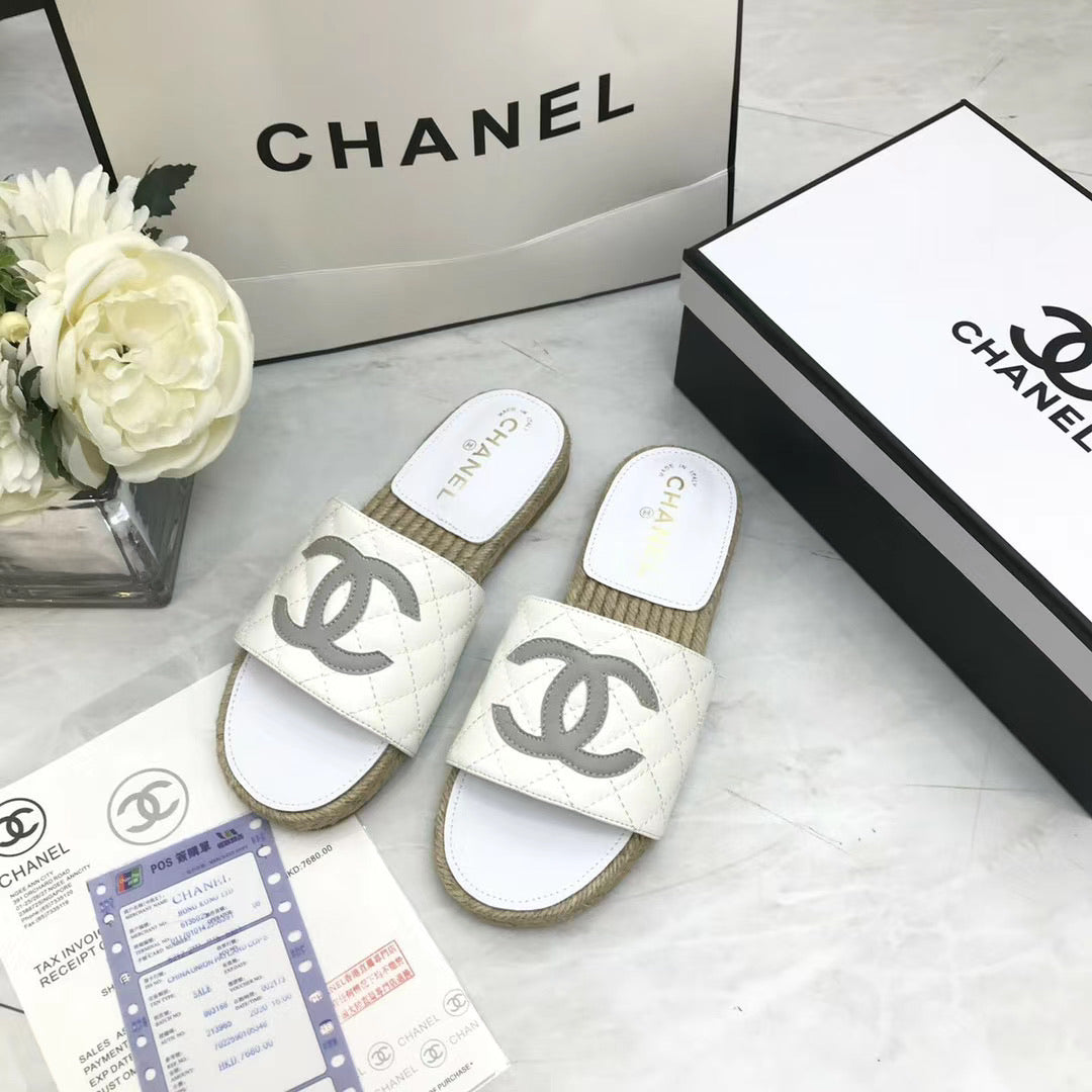 Quilted Slide Sandals