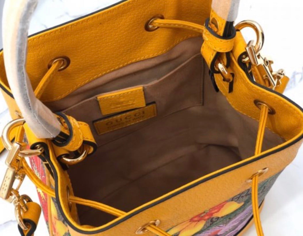 Ophidia Flora Bucket Bag