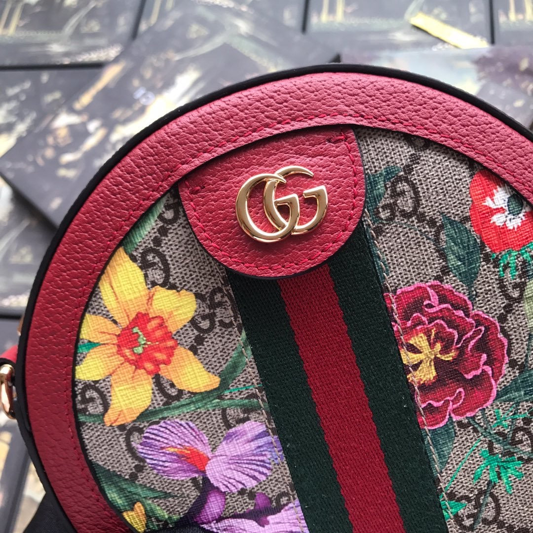 Ophidia Flora Mini Round Bag