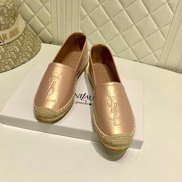 Monogram Leather Espadrilles