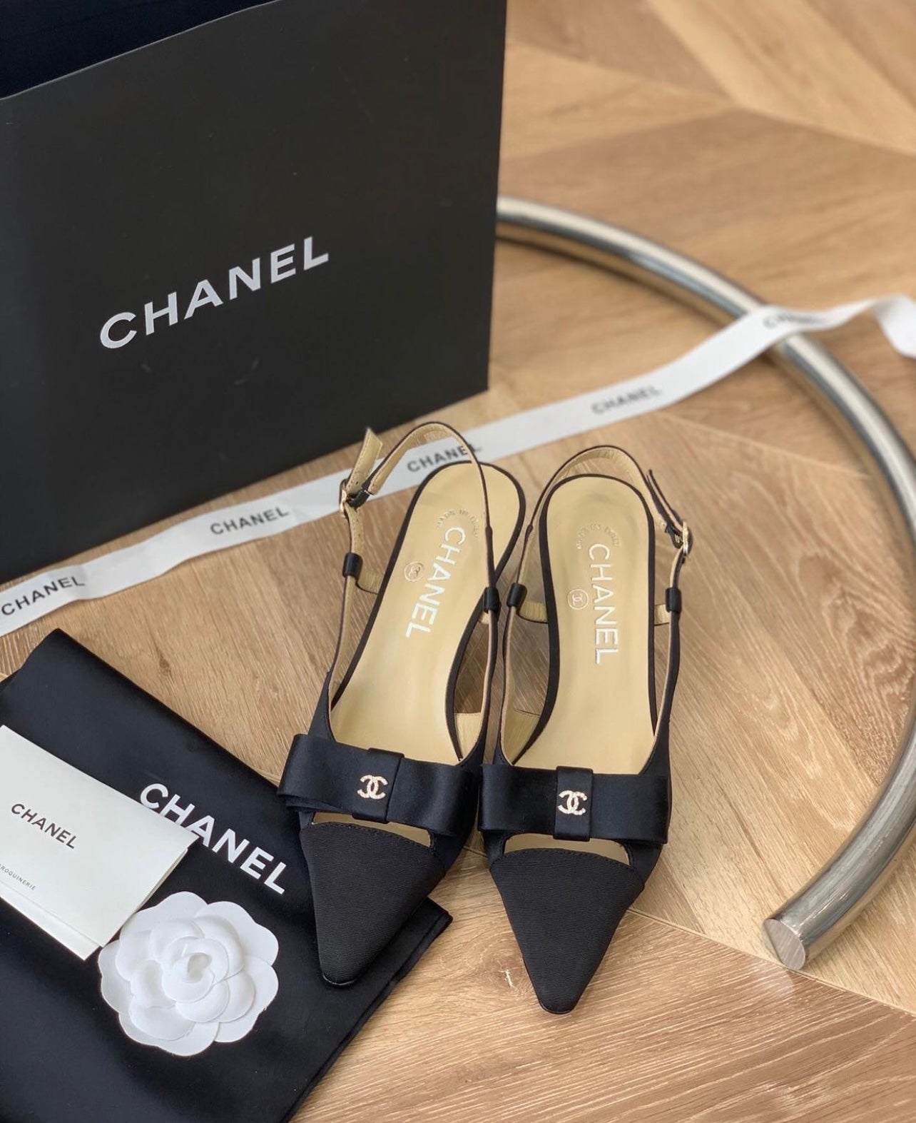 CC Bow Slingbacks