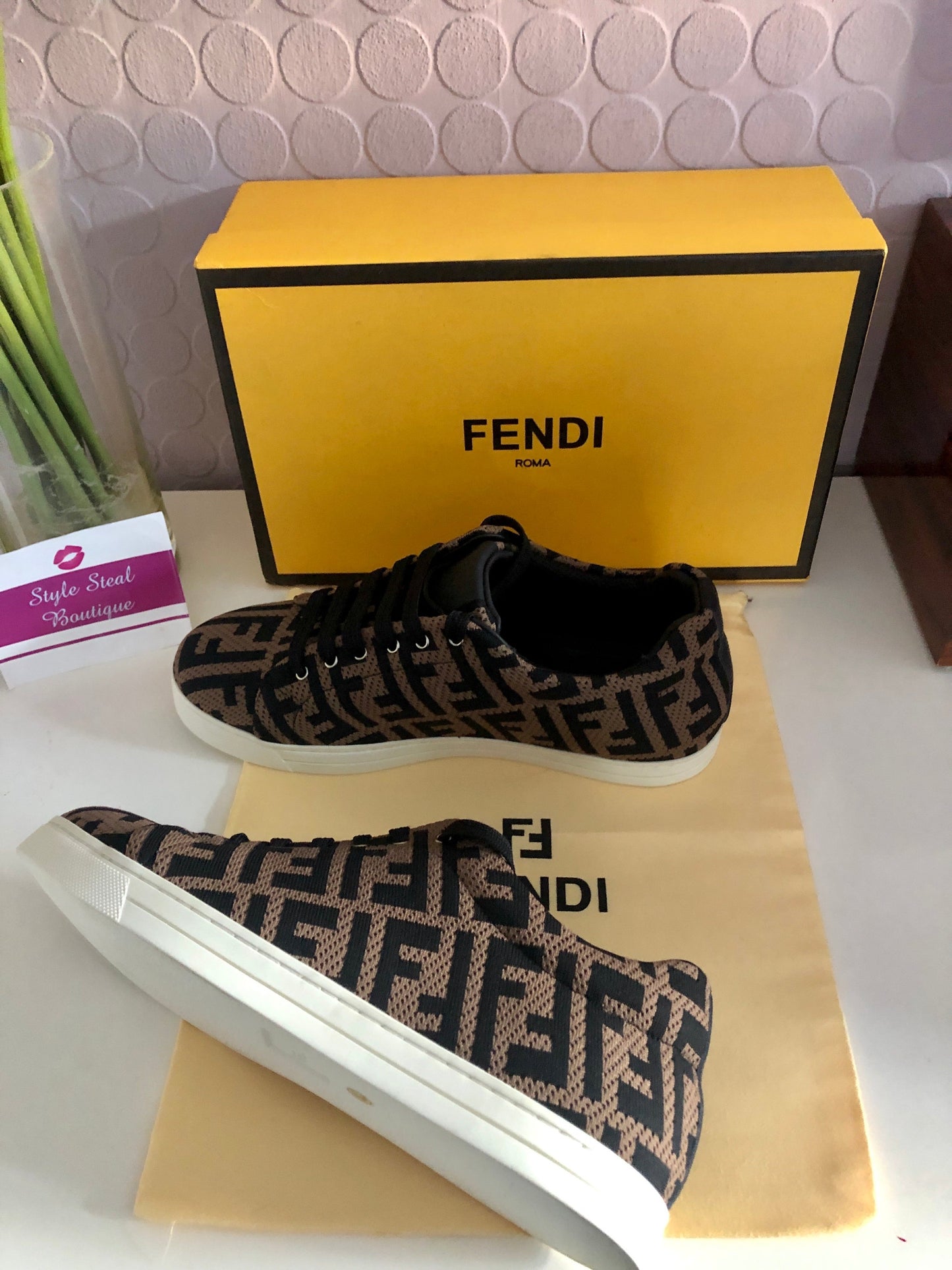 F Logo Sneakers