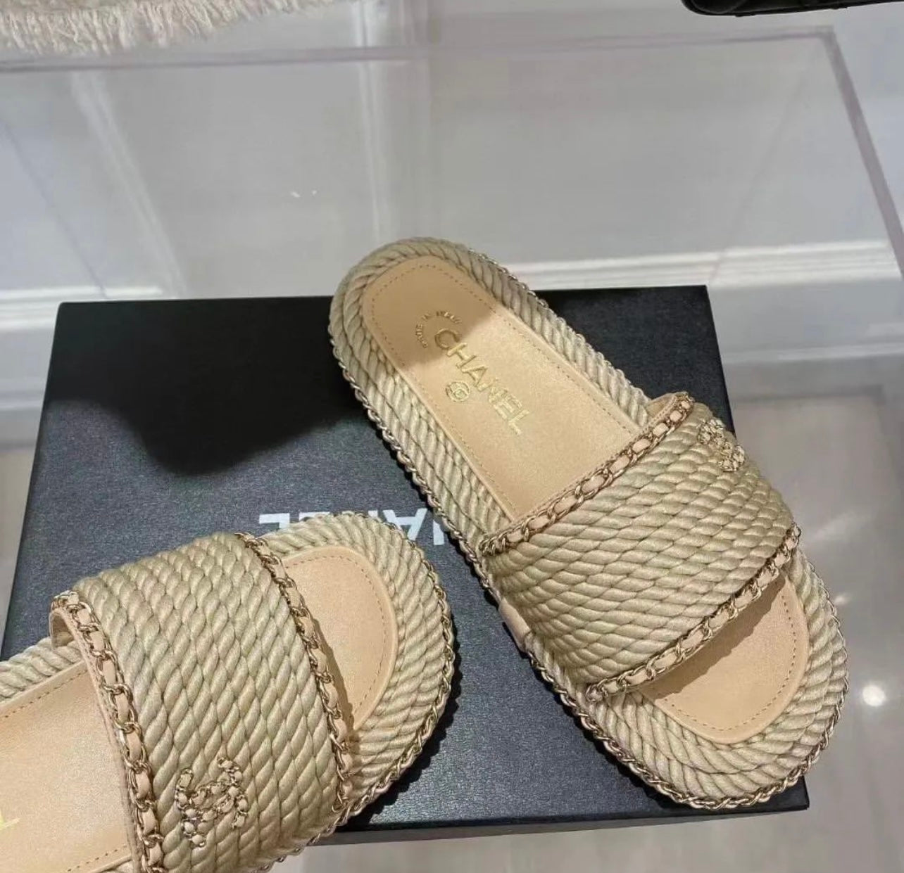 CC Chain Sandals