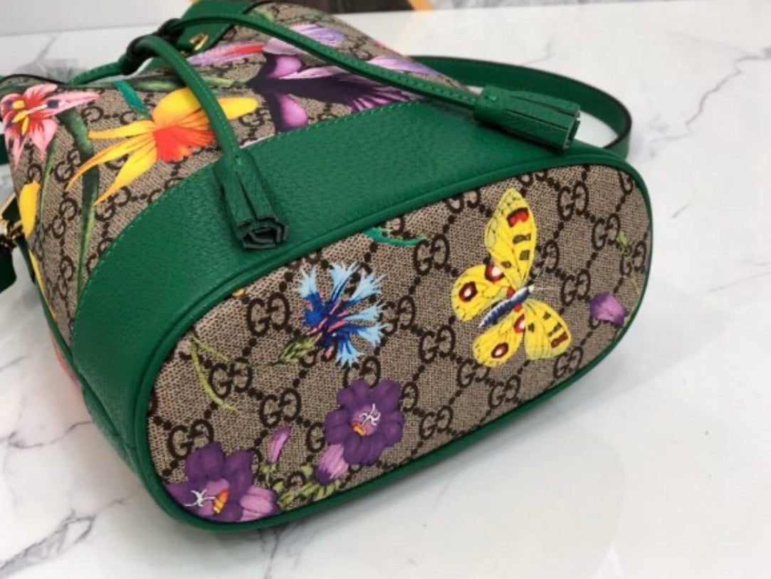 Ophidia Flora Bucket Bag