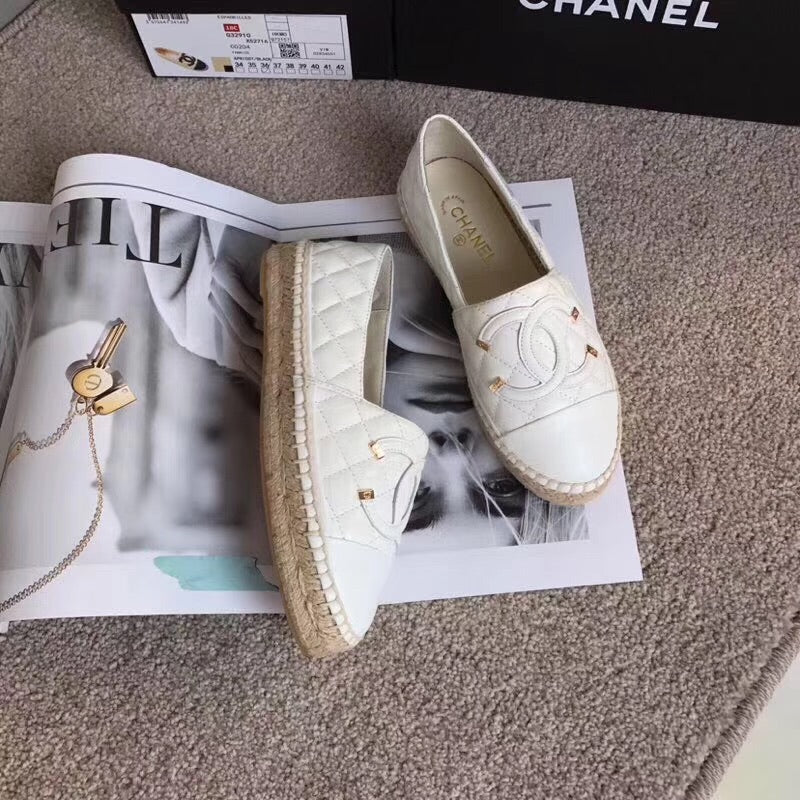 Leather Quilted Espadrilles