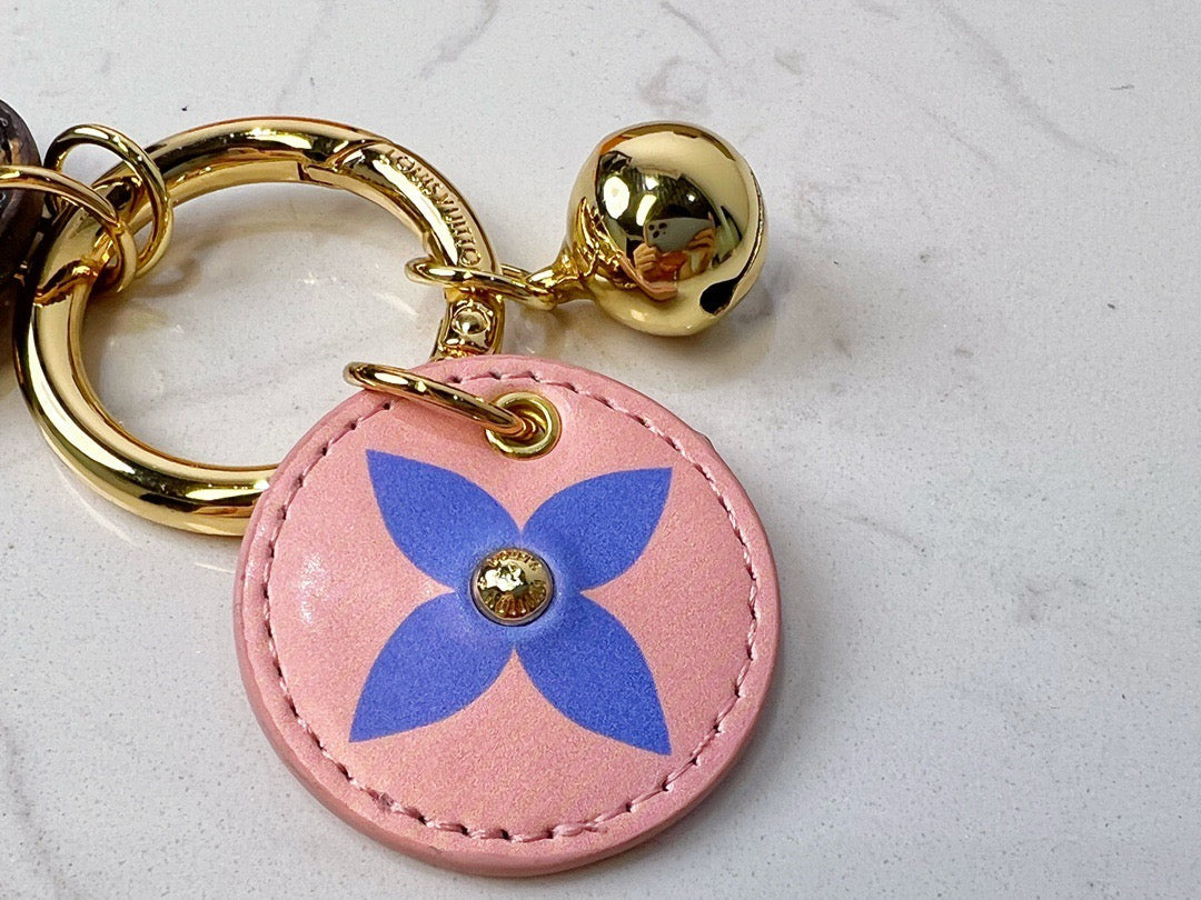 Monogram Key Chain Bag Charm
